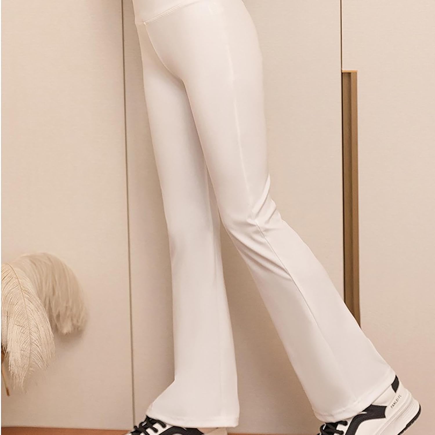 Chic Flared Muscle Leggings for Girls