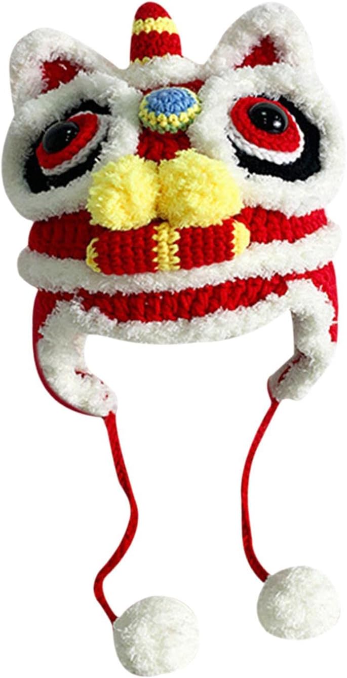 Unique Handmade Traditional Chinese Hat for New Year and Winter