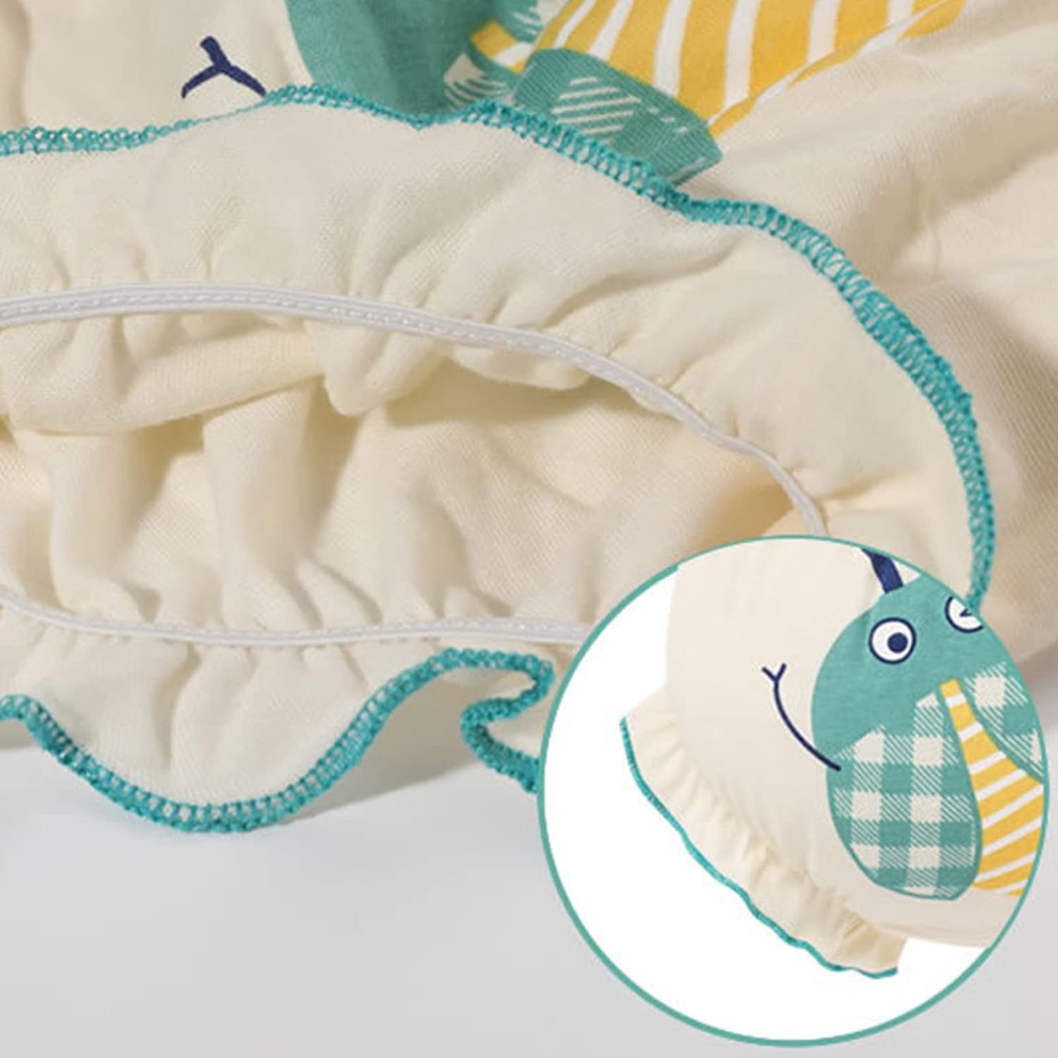Cotton Absorbent Baby Undergarments - Ruffle Maternity Covers - 4-Pack