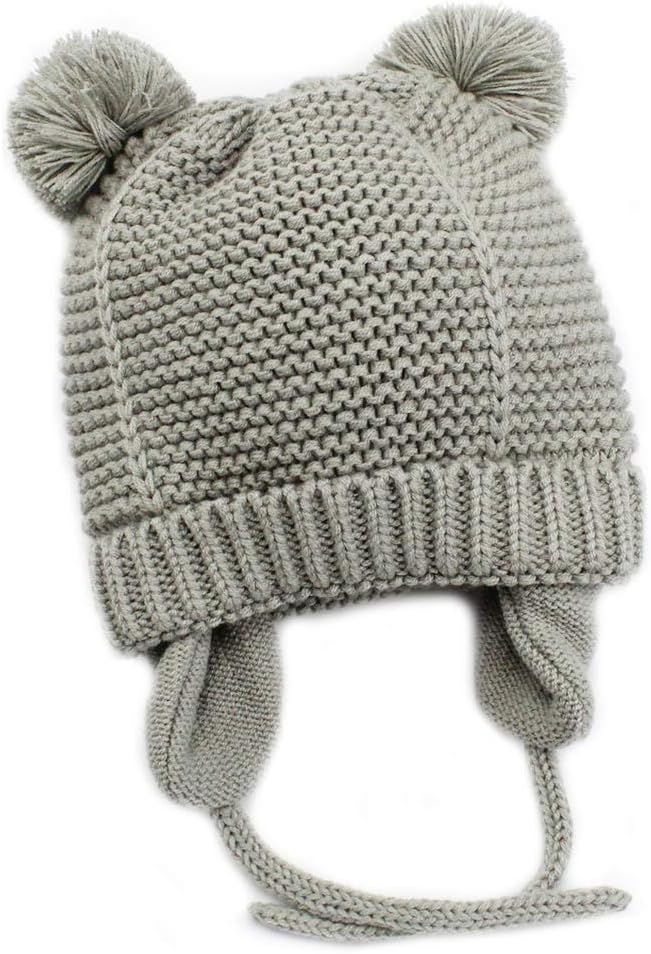 Exemaba Baby Fleted Beanie with Earflaps