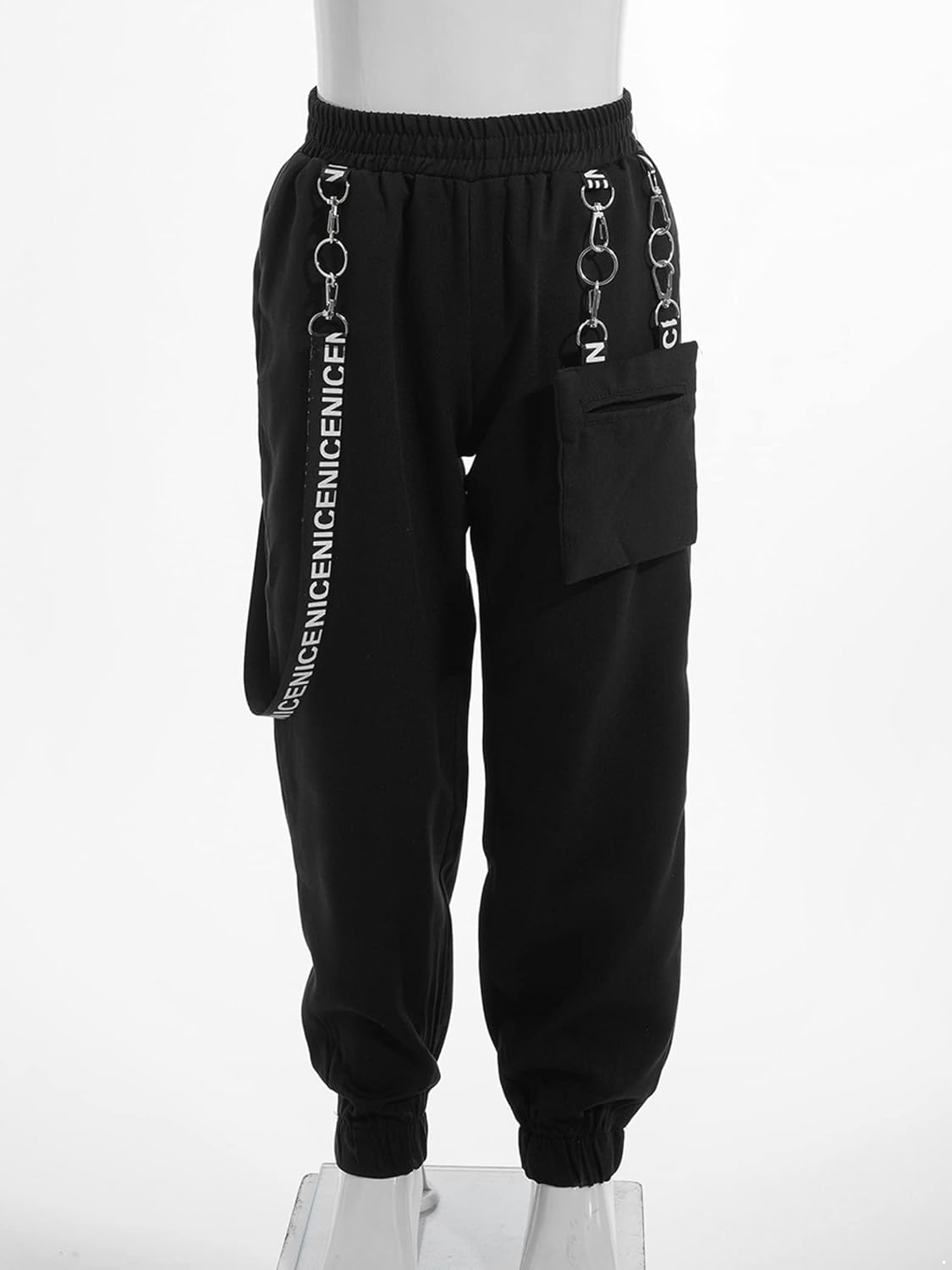 Girls Casual Cargo Jogger Pants Loose Street Jazz Hip Hop Dance Sweatpants