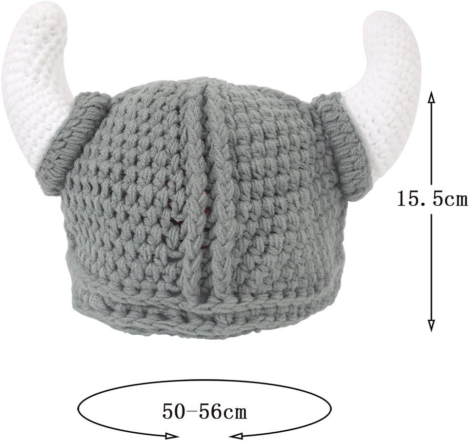 Stunning Woolly Viking Knit Handmade Baby Adult Beanie Cap