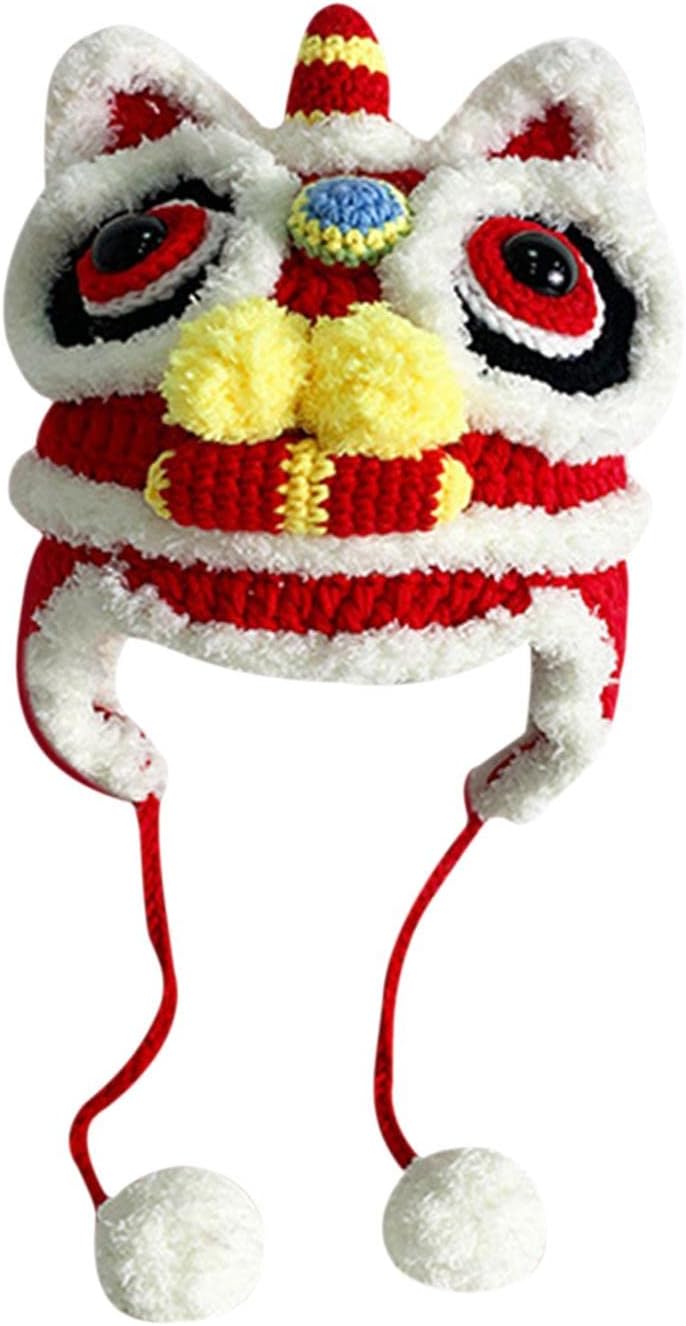 Unique Handmade Traditional Chinese Hat for New Year and Winter