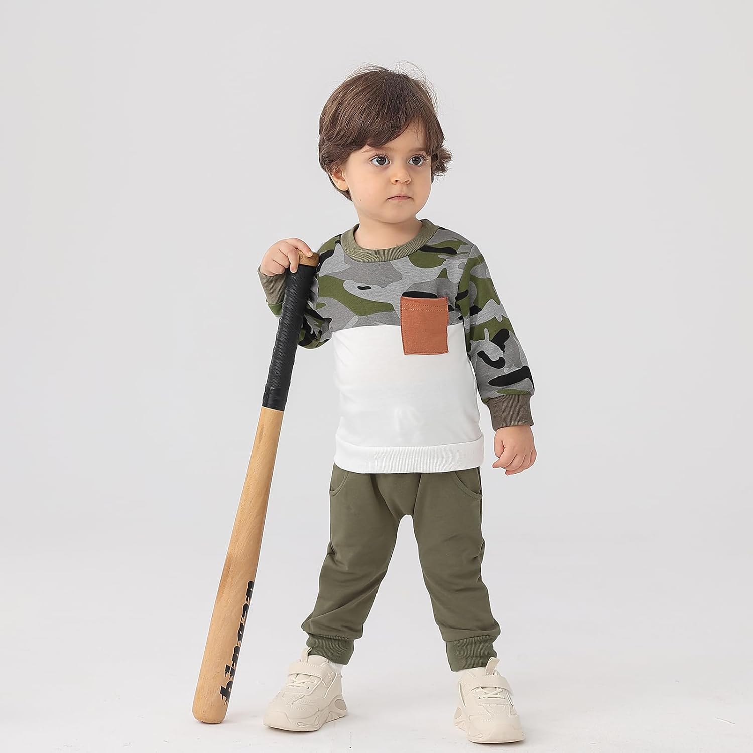 Cute Toddler Boys Sweater Pants Set 3-3T