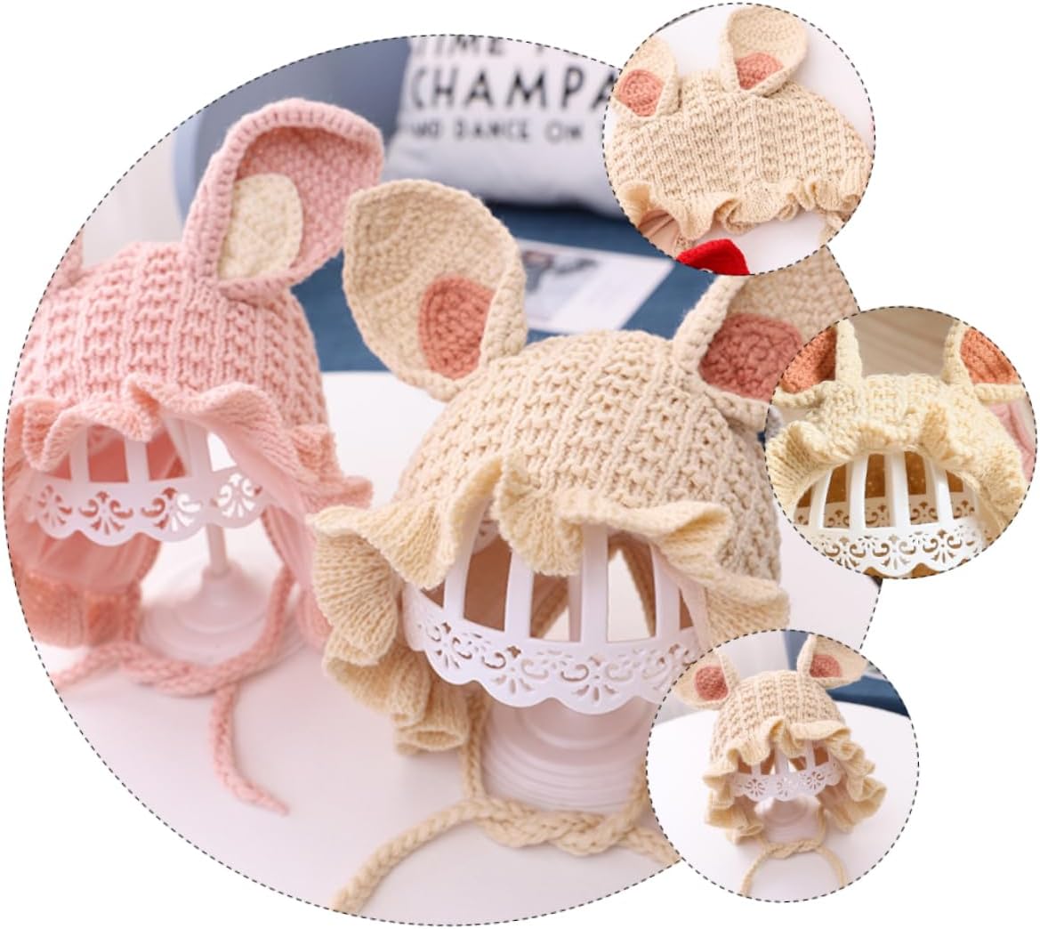 Cozy Baby Cap withEars in Beige