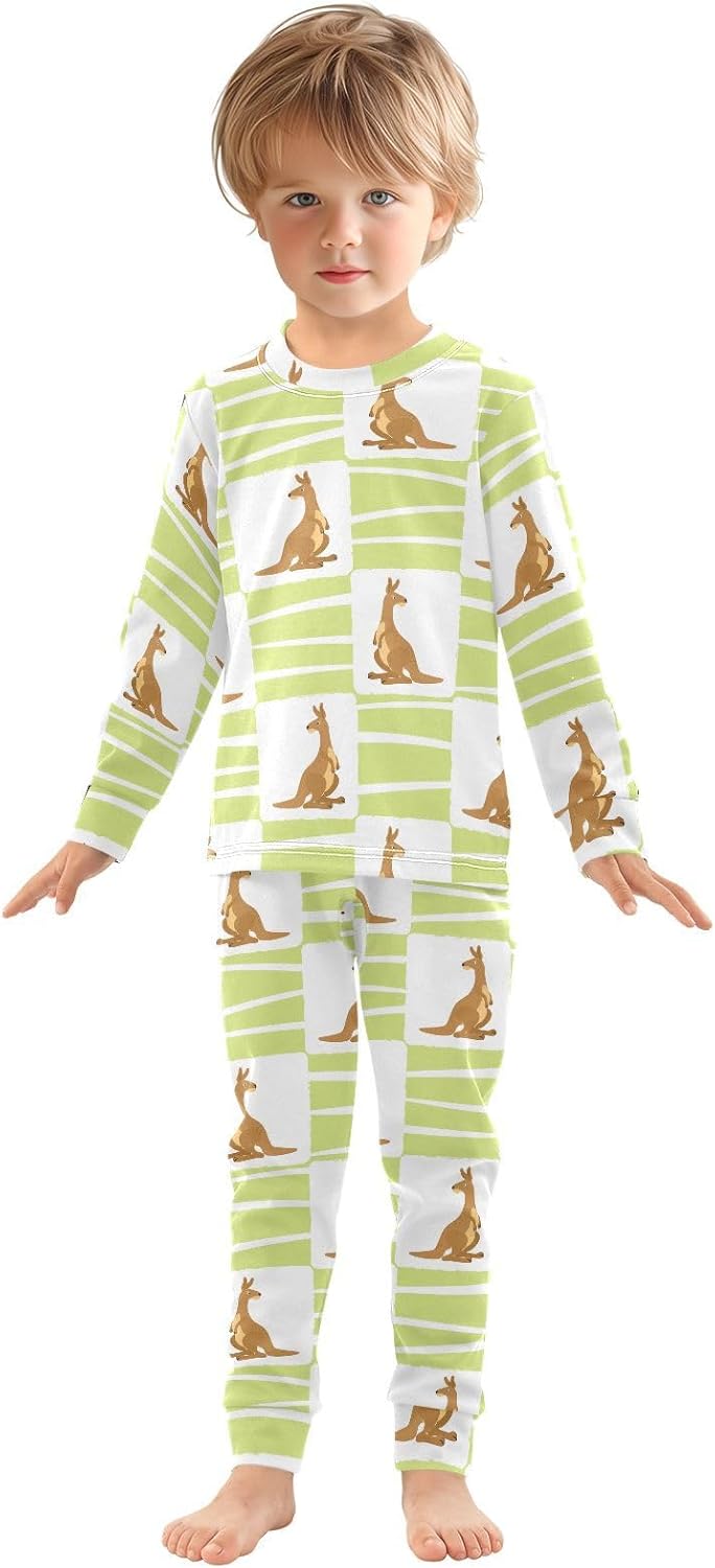WIFIU Pajama Set Long Sleeve Top and Pants