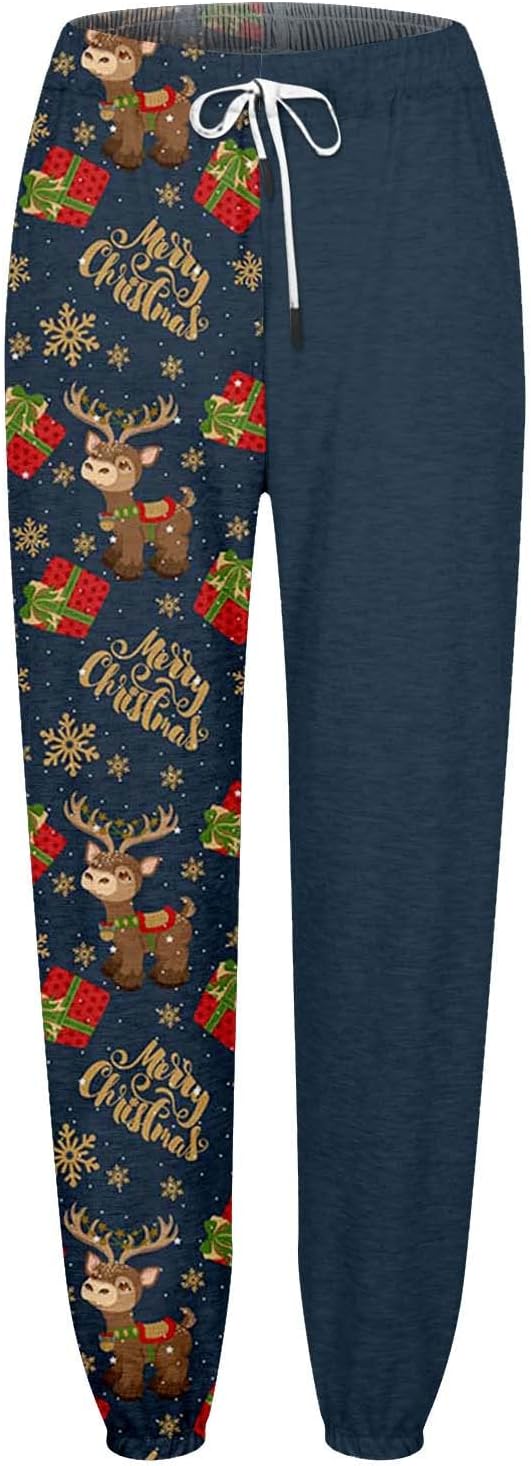 ZYXTIM Women Christmas Graphic Sweatpants with Pockets
