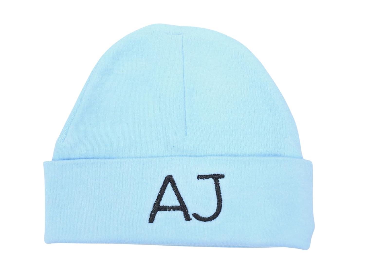 Personalized Baby Beanie with Royal Thread