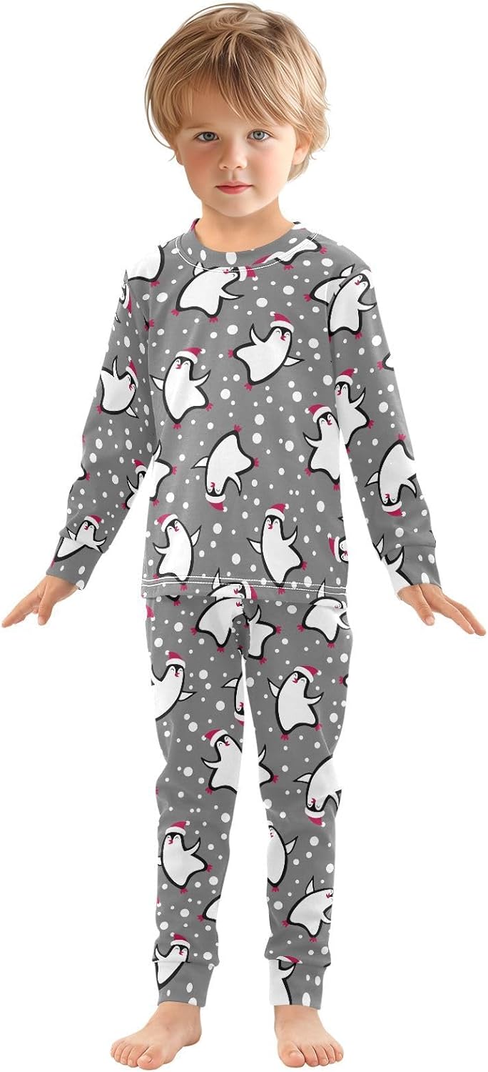 Adorable Long Sleeve Pajama Set for Kids 18M-8Y
