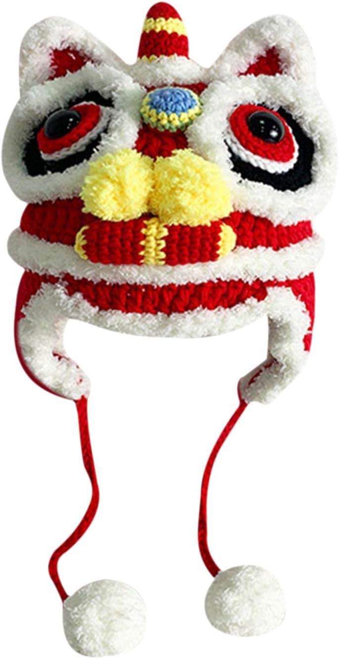 Unique Handmade Traditional Chinese Hat for New Year and Winter