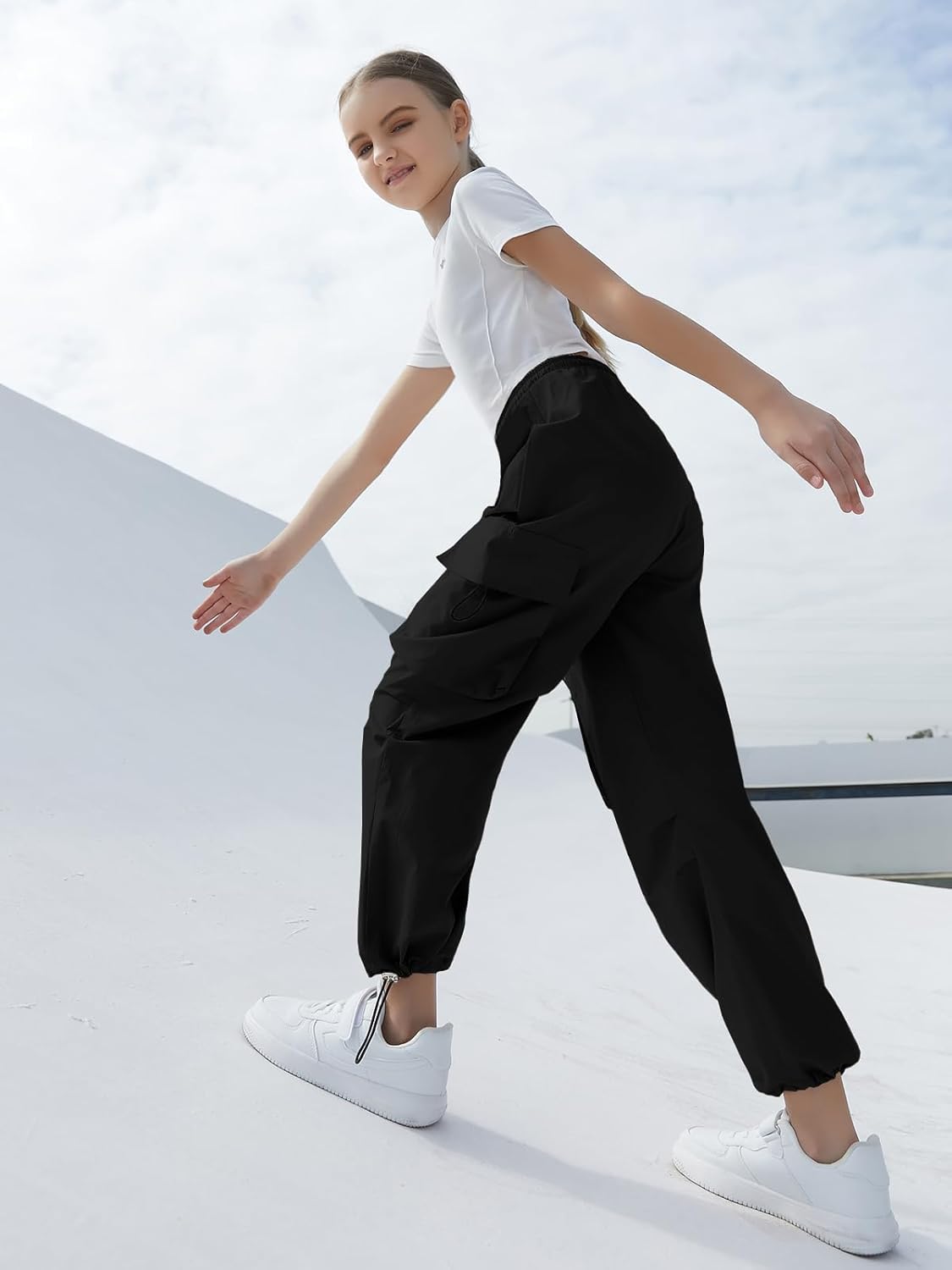SANGTREE Girls Lightweight Cargo Pants