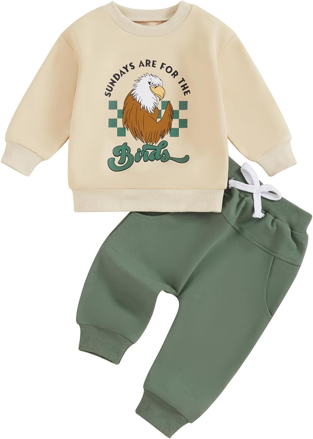Sundays Are for the Birds - Toddler Boys Outfit Set