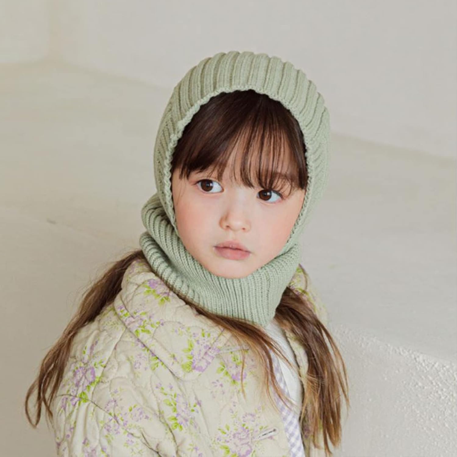 Jellytree Toddler Baby Knit Balaclava Hat Soft Warm Blanket Cover
