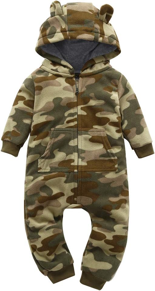 Meufam Baby Camouflage Romper Set