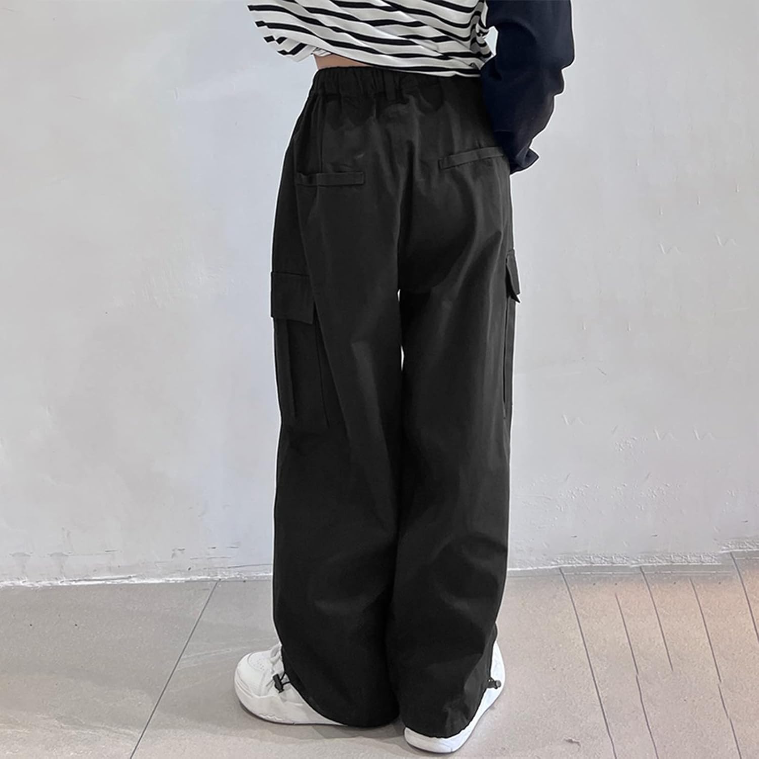 Trendy Wide-Leg Cargo Pants for Kids 4-14