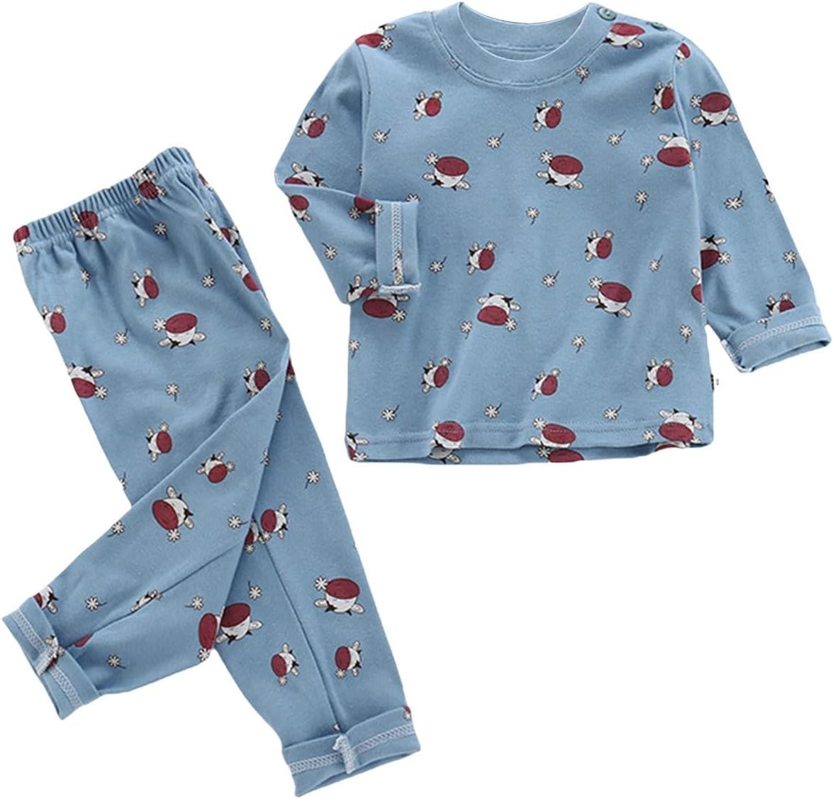 Long Fruit Print Toddler Clothing Set for 0-6 Years