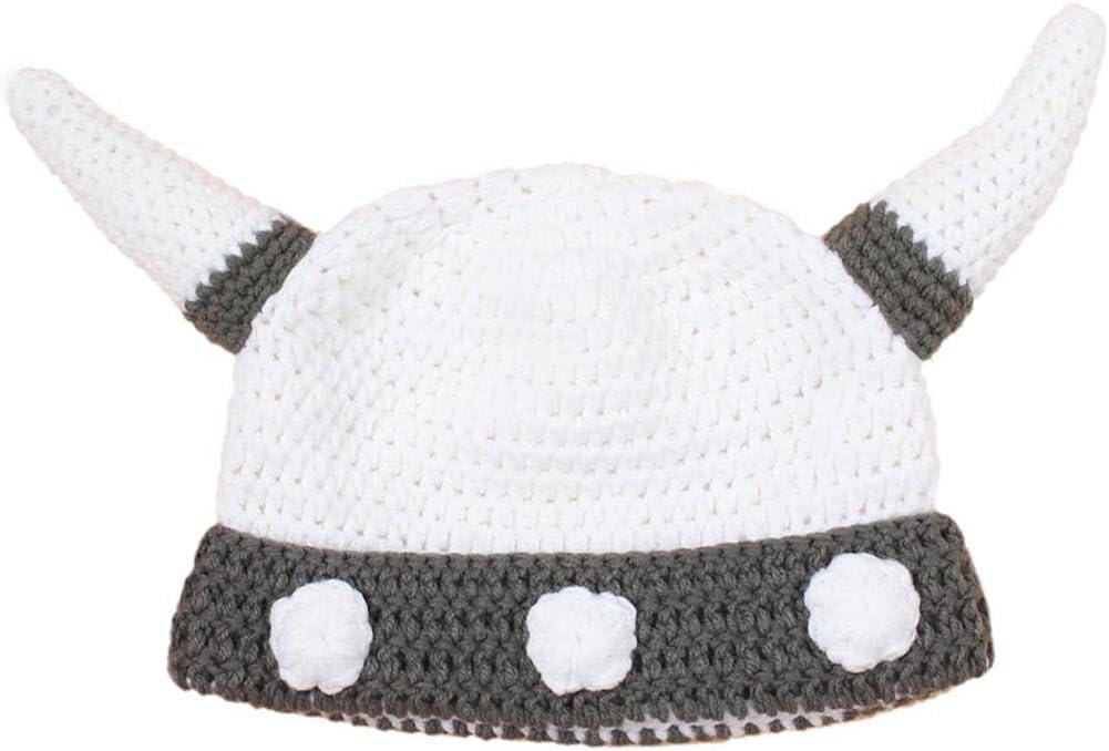 BIBITIME - Viking Horn Beanie Hat for Cosplay