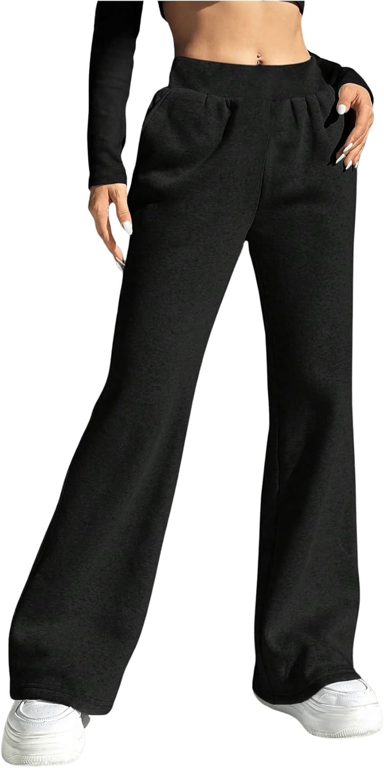 Milumia Flared Leg High Waist Joggers