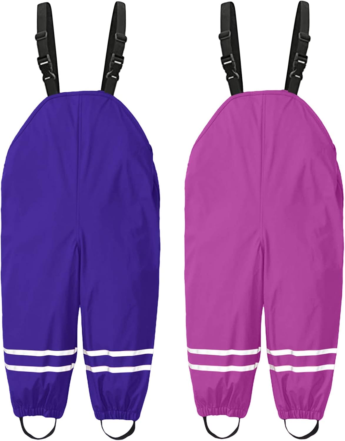 Waterproof Toddler Rain Bib Mud-Resistant Reflective - Perfect for Outdoor Play