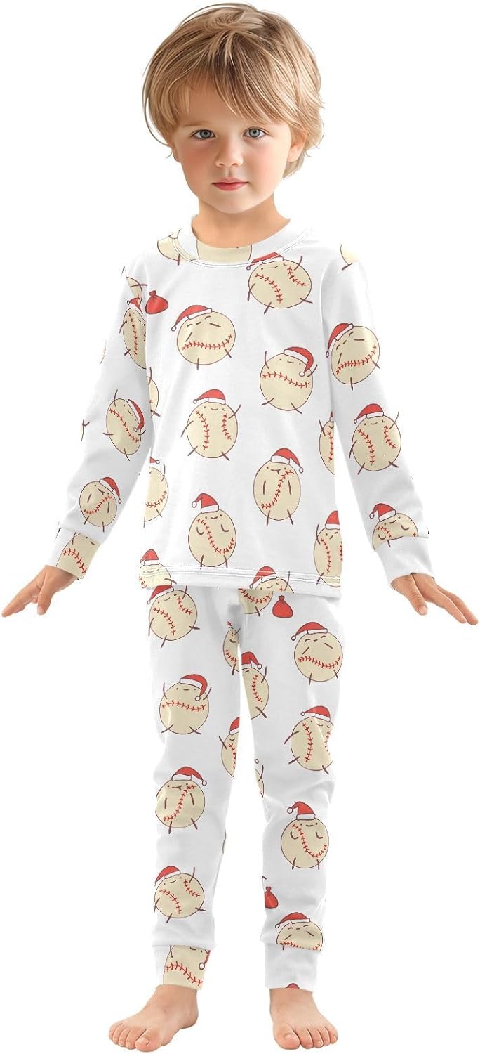 WIFIU Pajama Set Comfortable Long SleeveTOP Pants for Girls 18M-8Y