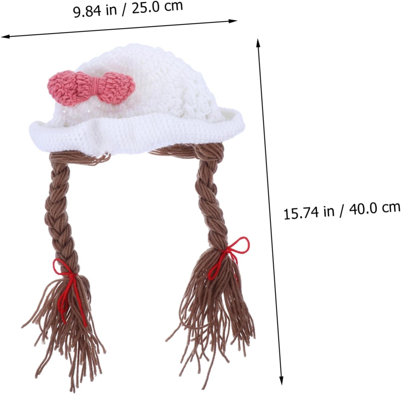Stylish Knitted Bowknot Hat for Newborn Girls