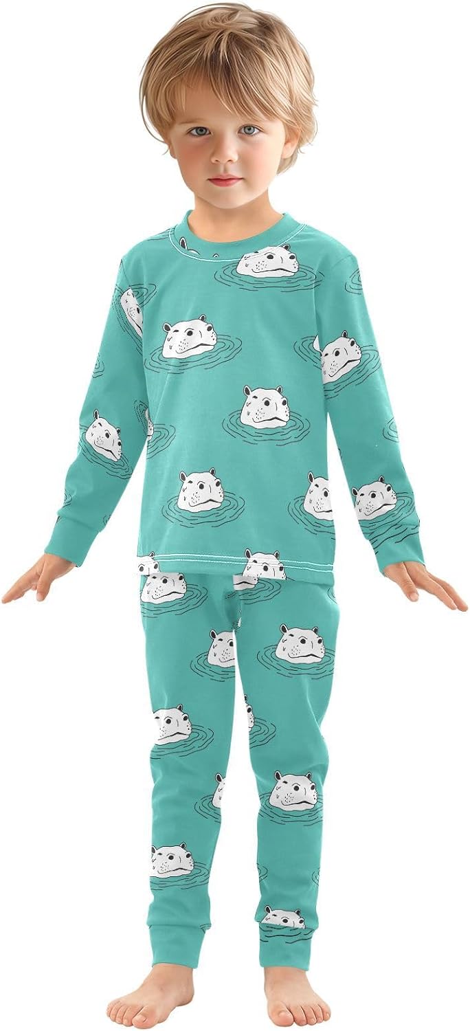 Premium Soft Cotton Pajama Sets for Girls 2-Piece Long Sleeve Sleepwear