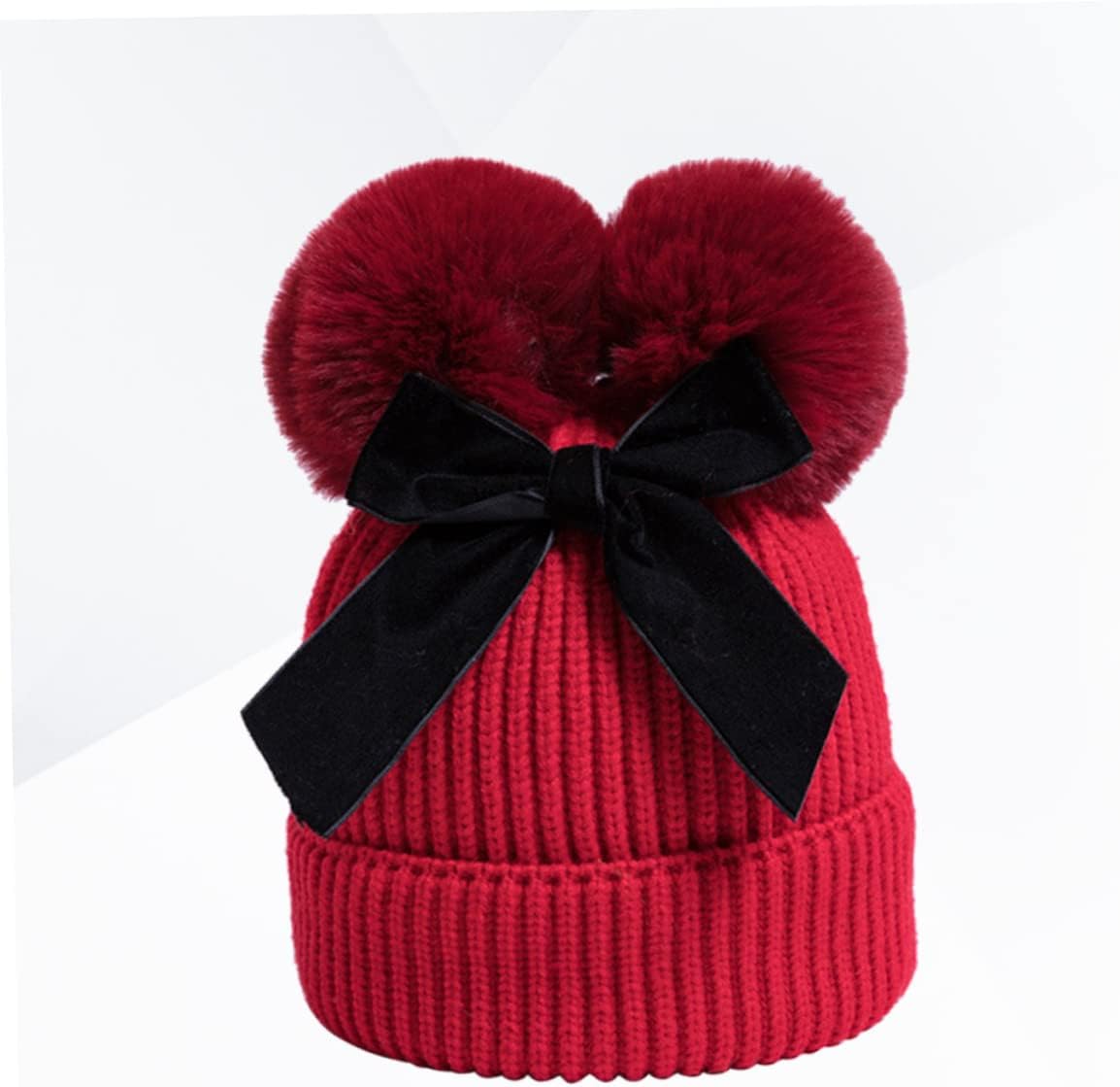 LIFKOME Handmade Crochet Bow Hat for Boys Girls