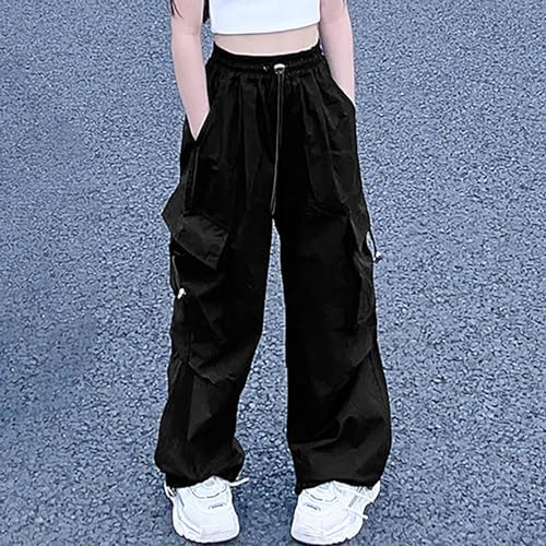 Elastic High-Waisted Drawstring Winter Pants for Girls