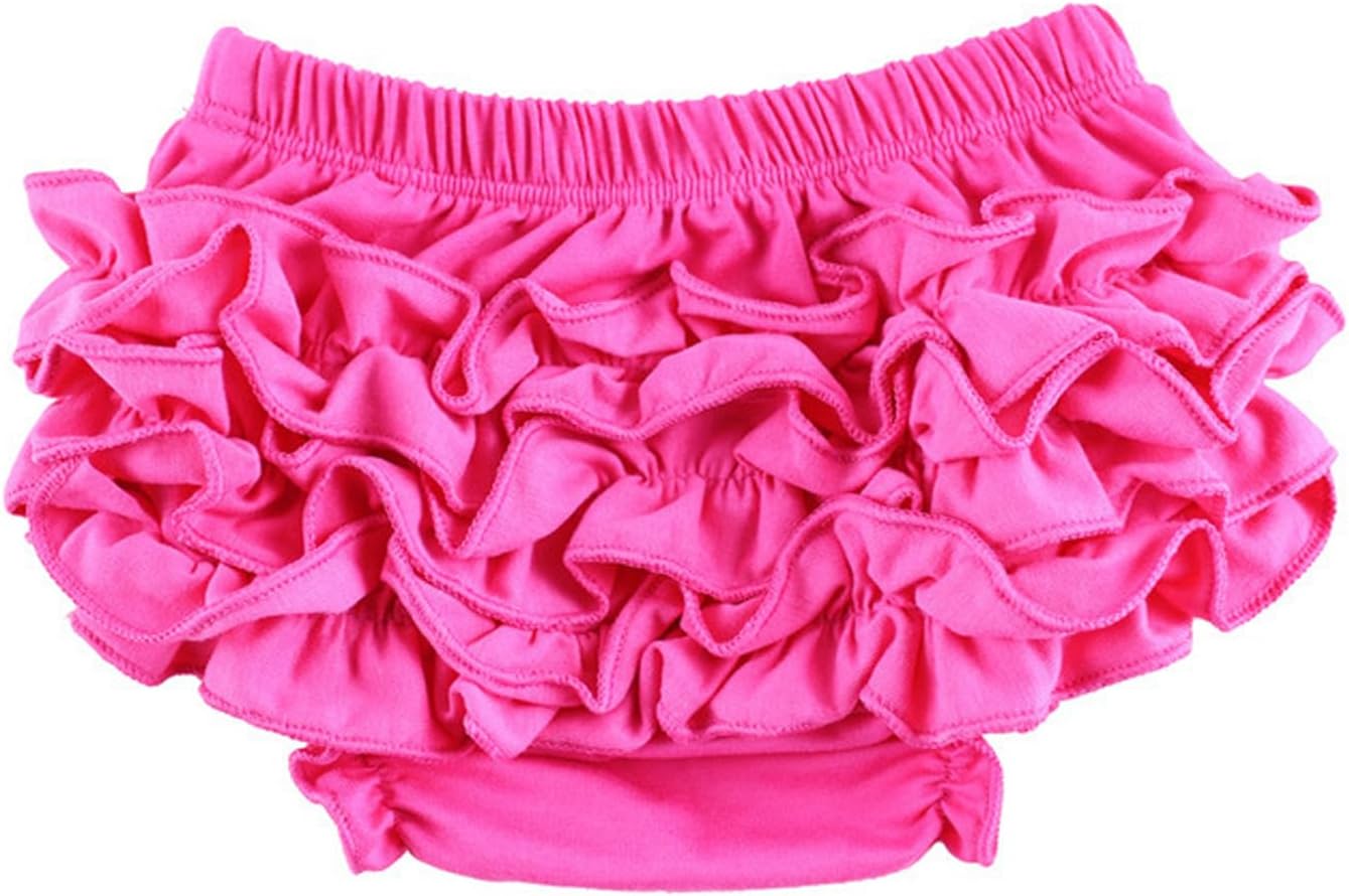 Easygou 2-Piece Ruffle Bloomers for Baby Girls Boys Casual Summer Pants