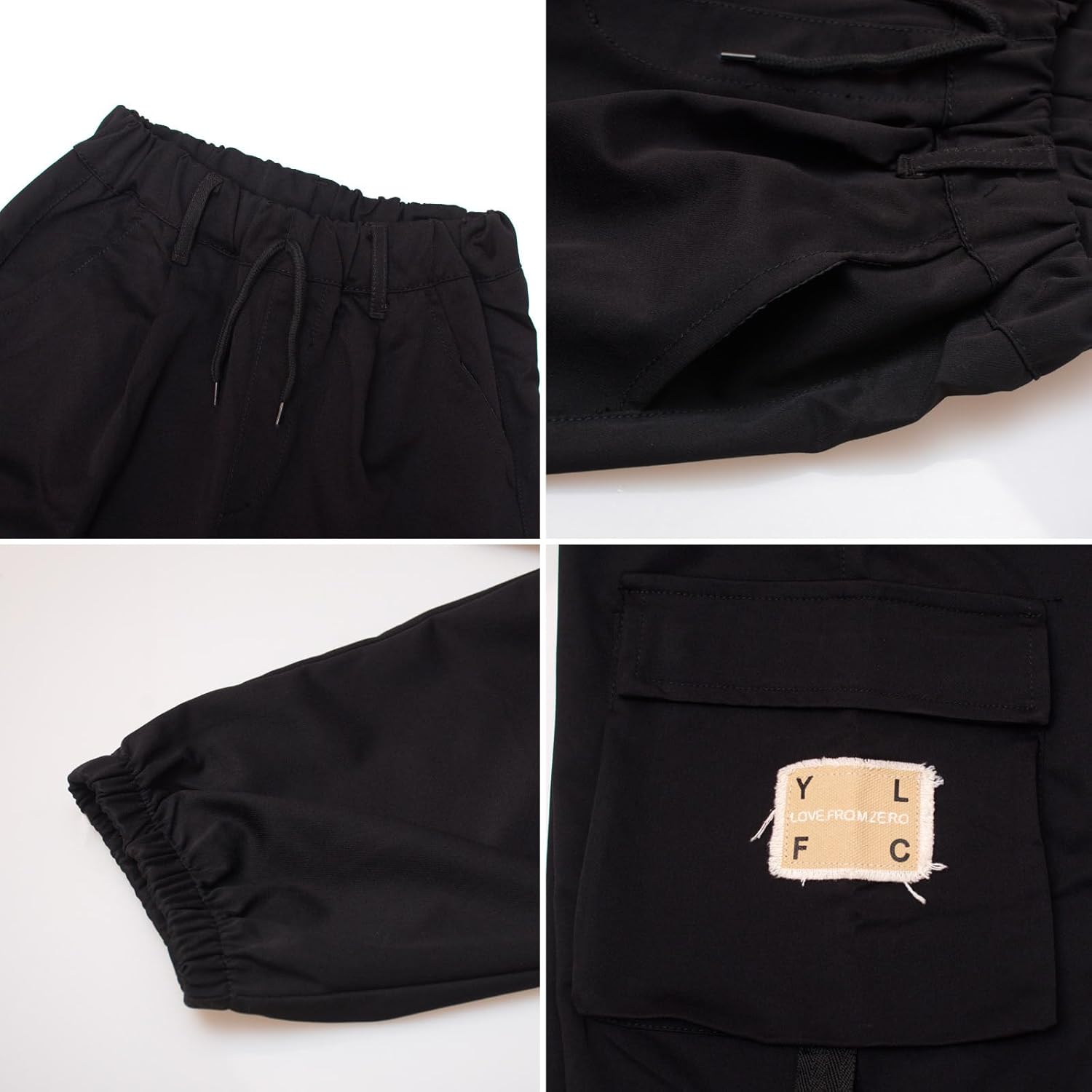 MEILONGER Girls Cargo Pants 100 Cotton Sweatpants