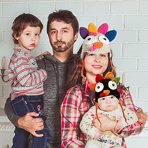 Ypser Baby Thanksgiving Christmas Beanie Turkey Knitted Cap for Girls