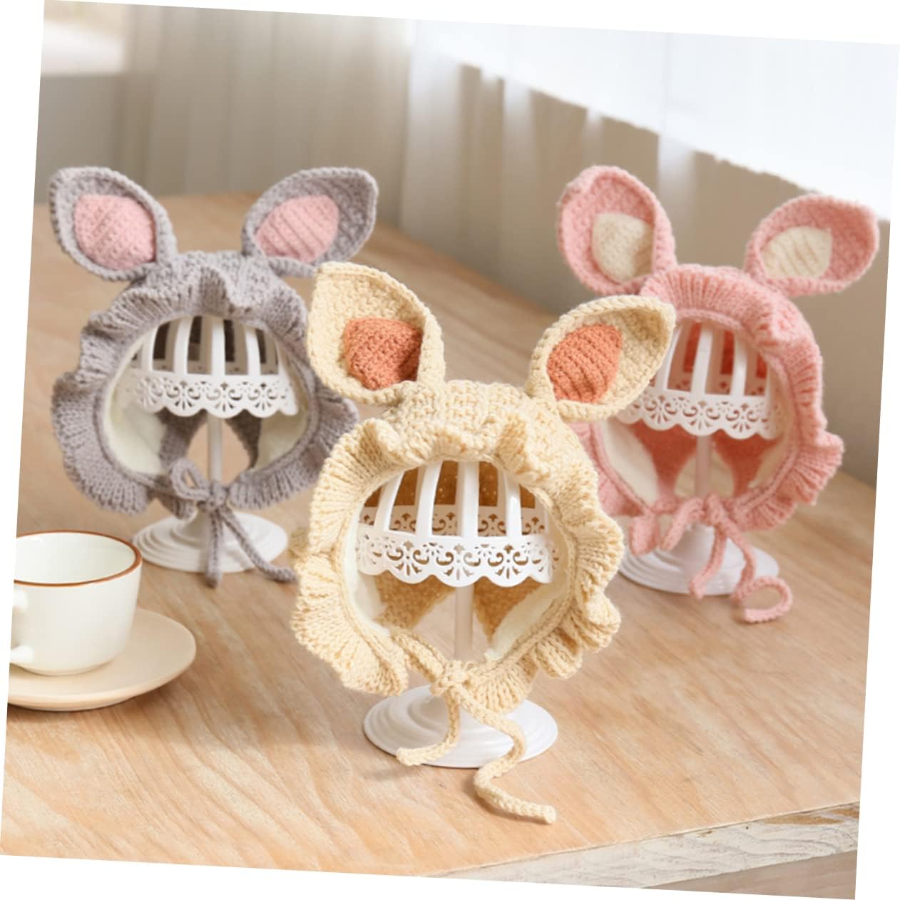 Warm Baby Cozy Beanie Set for 3-6m
