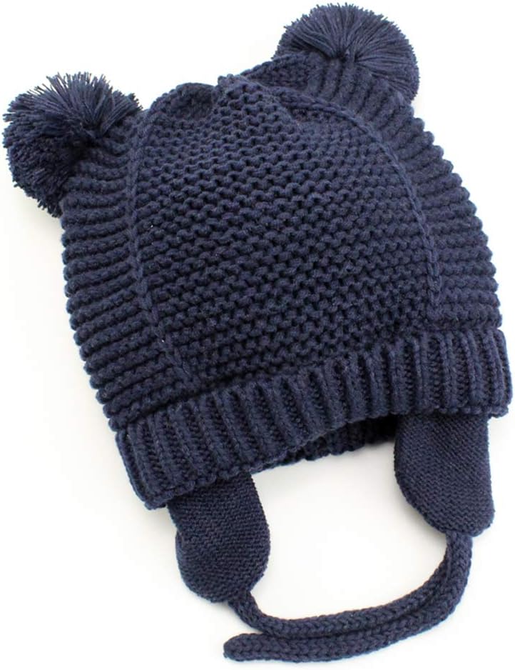 Exemaba Baby Fleted Beanie with Earflaps