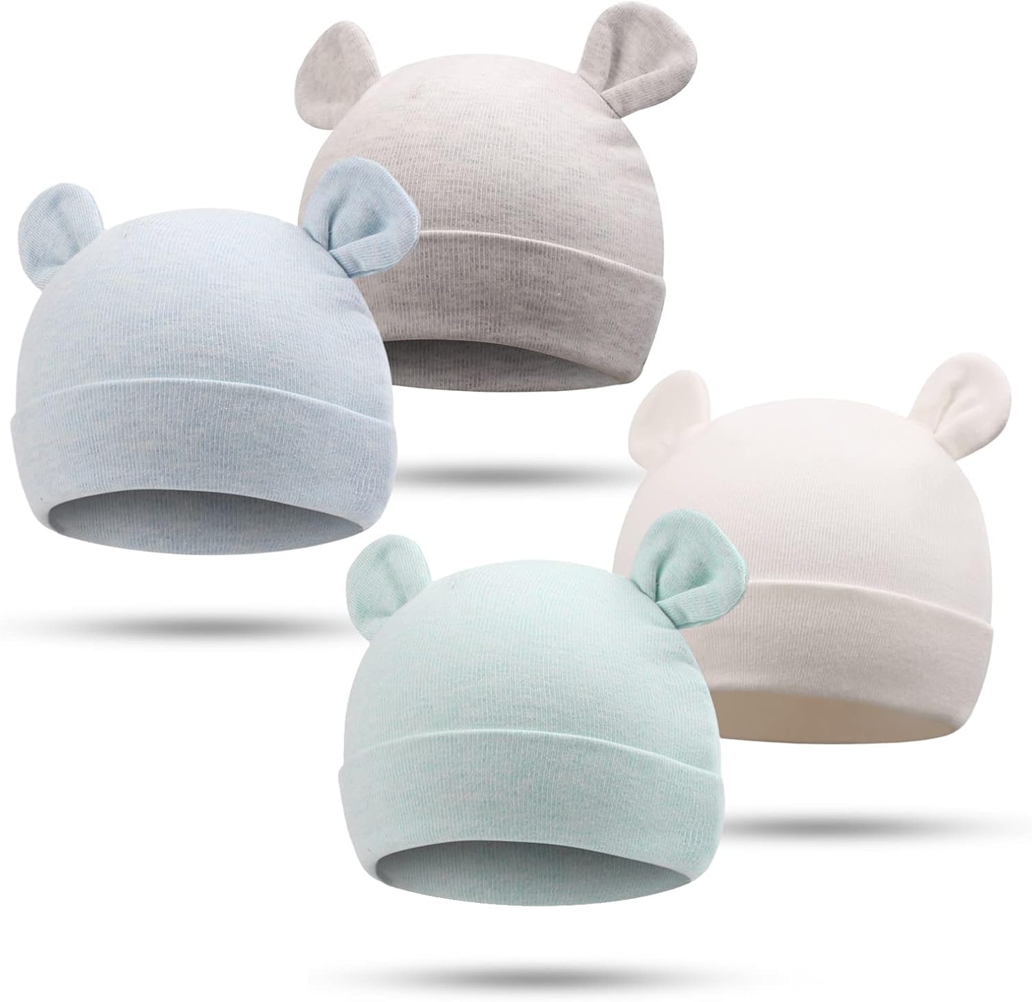 Snug Bear Ear Baby Hat for 0-6 Months