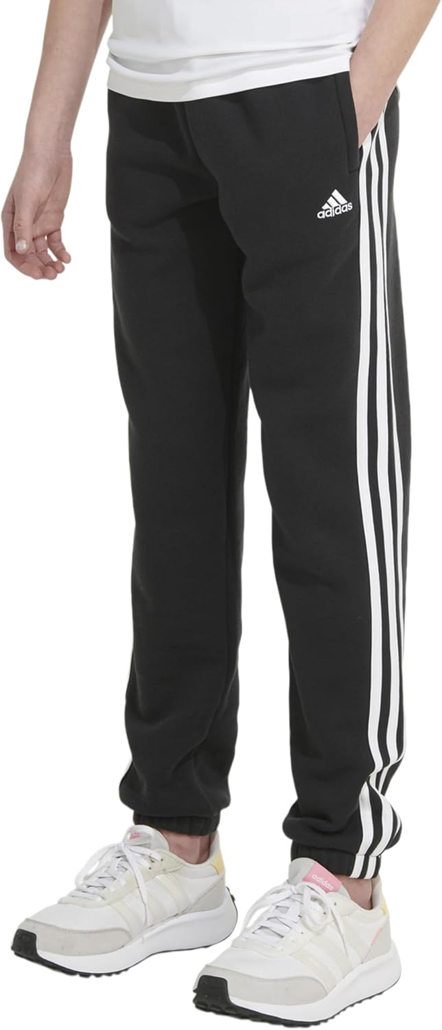 ADIDAS Girls Cotton Fleece Joggers Stretch Comfort and Style
