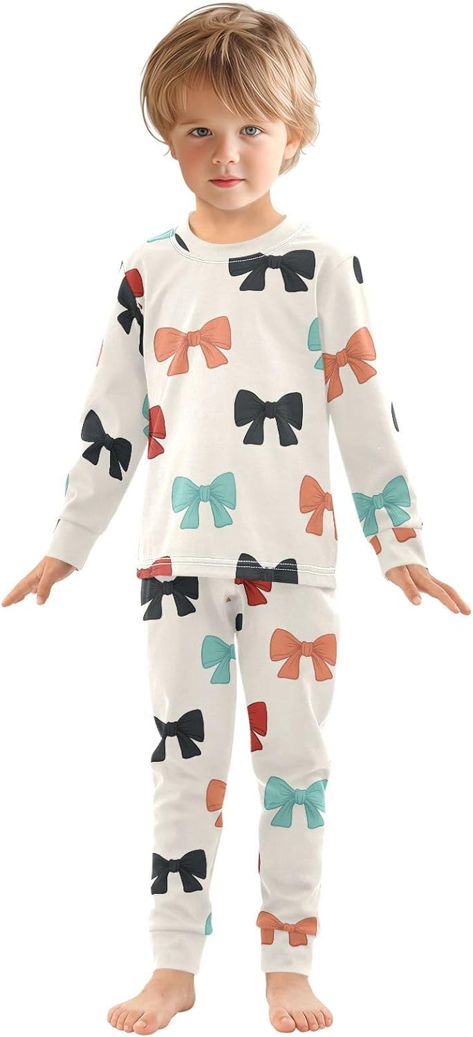 WIFIU Soft Cotton Pajama Set for Girls 18M-8Y