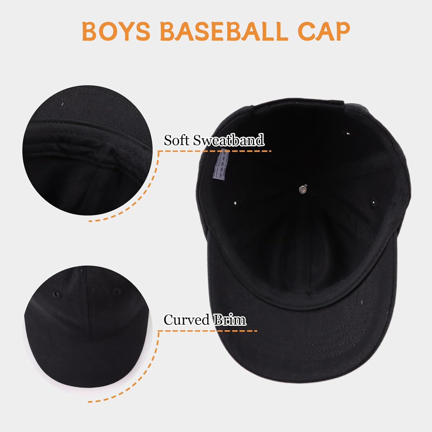 PESAAT Summer Baseball Hat 6M-10Y Boys Girls Sun Protection