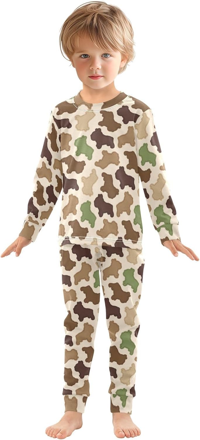 WIFIU Pajama Sets Long Sleeve Sleepwear for Girls