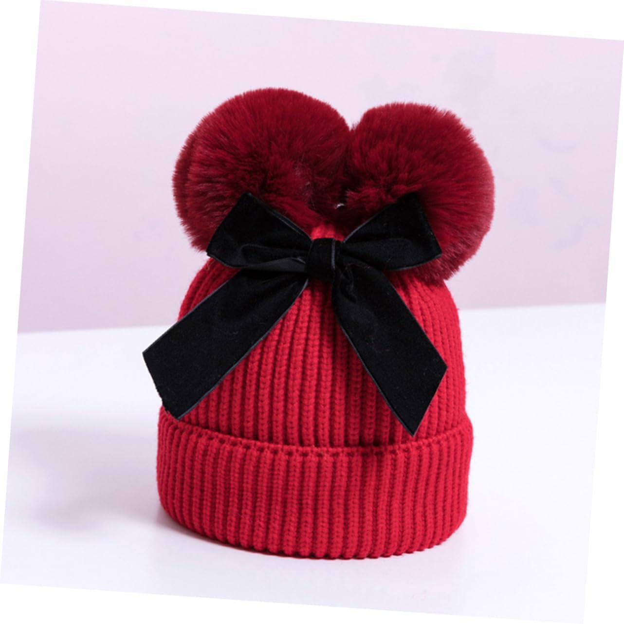 LIFKOME Handmade Crochet Bow Hat for Boys Girls