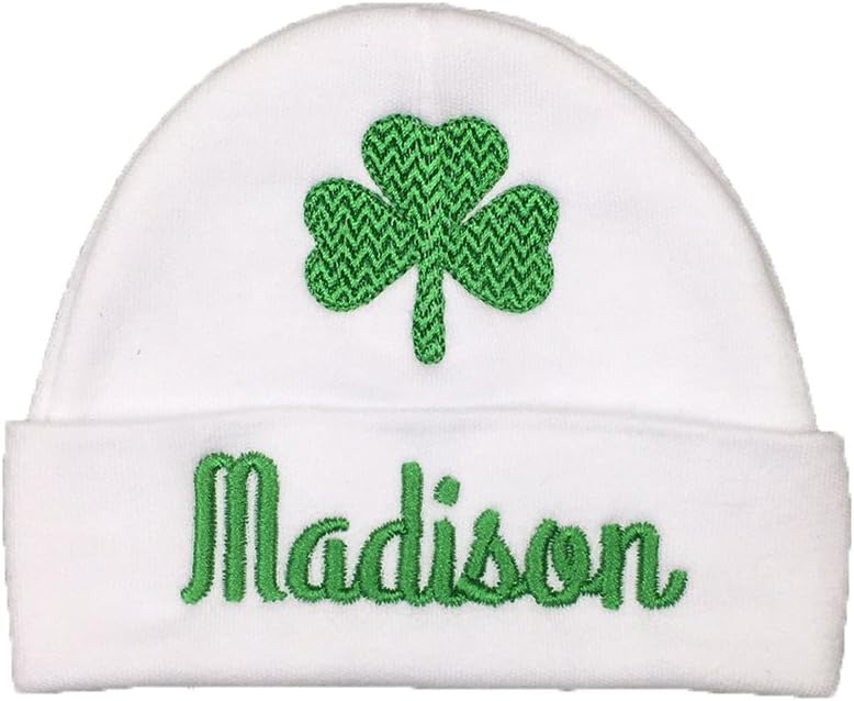 Avas Miracles Custom Irish Shamrock Baby Hat