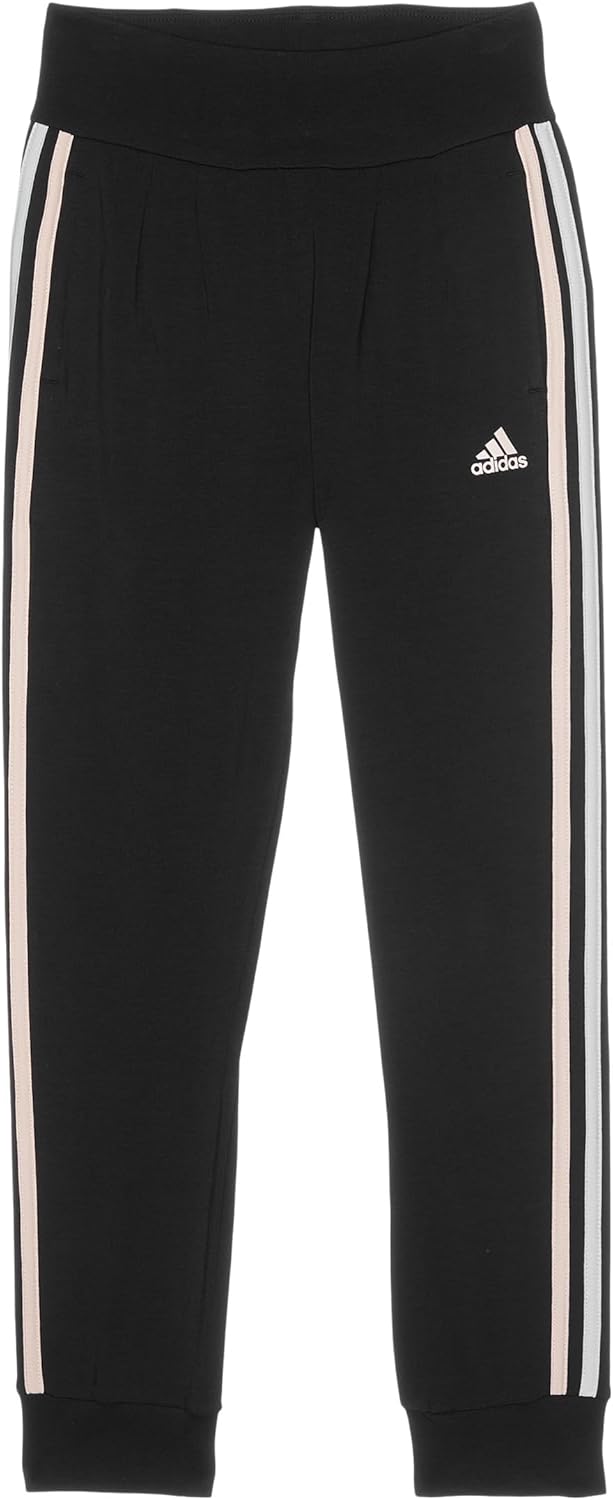 Adidas Kids Girls 3-Stripe Cuff-Joggers