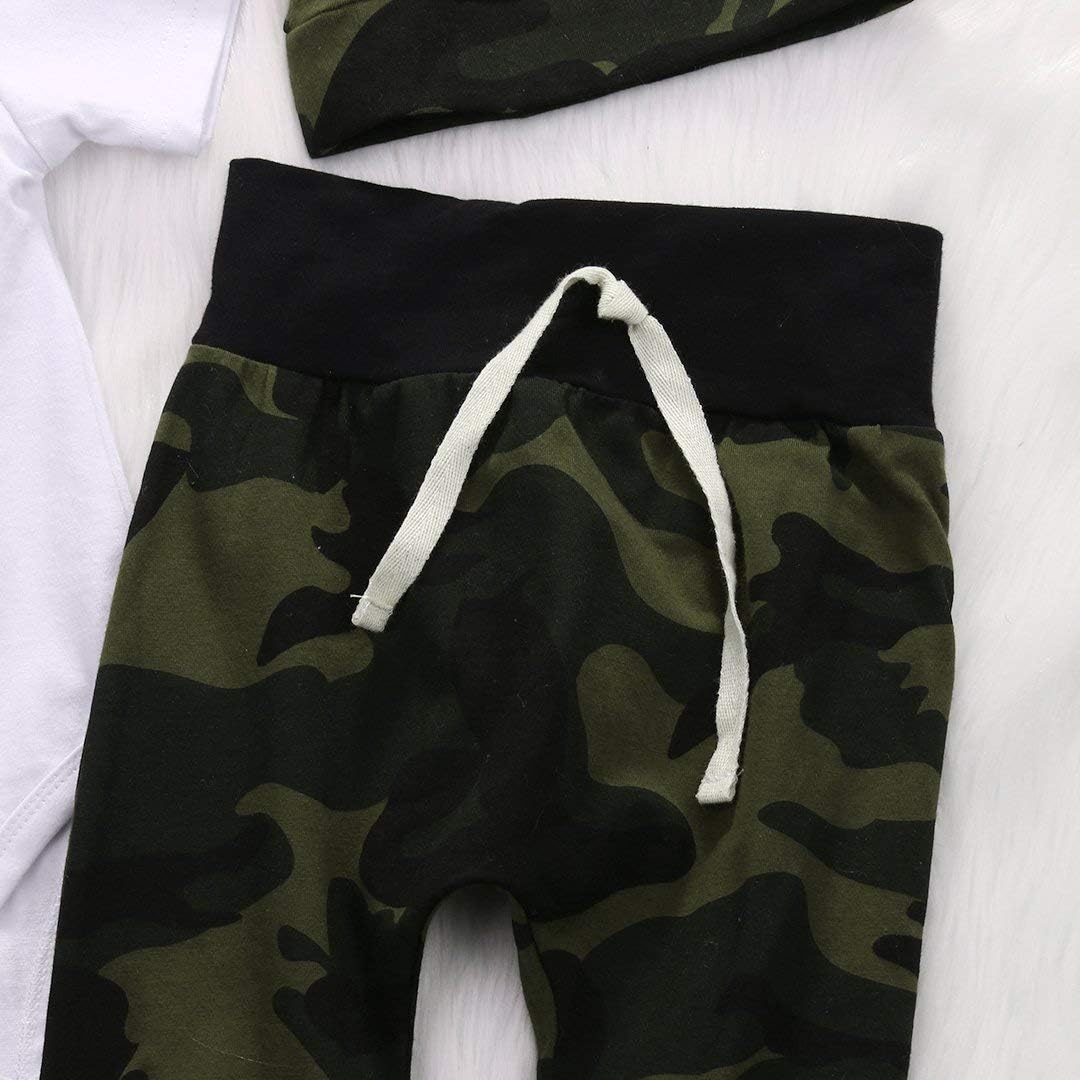 Einhill 3-in-1 Romper Set for Newborn Boys camouflage