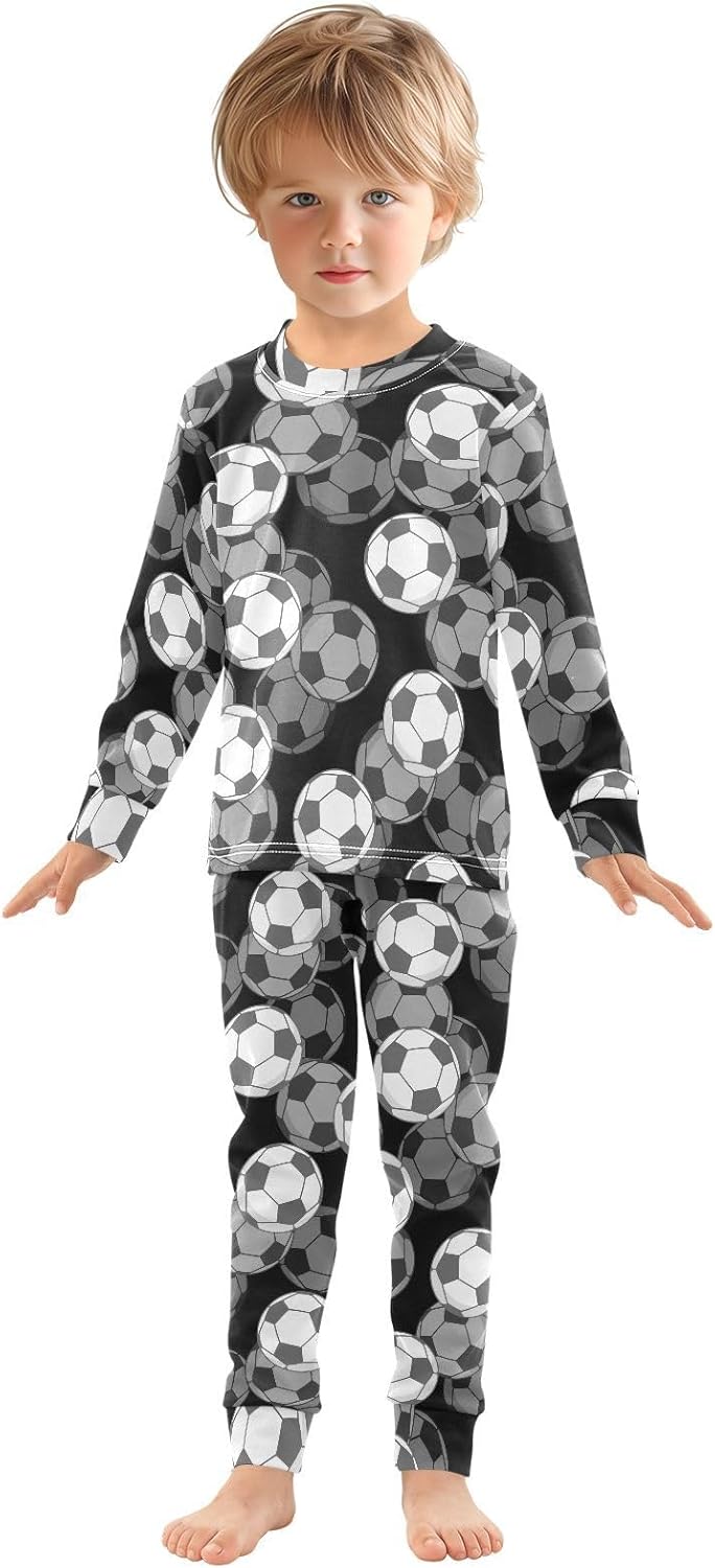 WIFIU 2 Piece Pajama Set for Kids 18M-8Y Soft Cotton Sleepwear