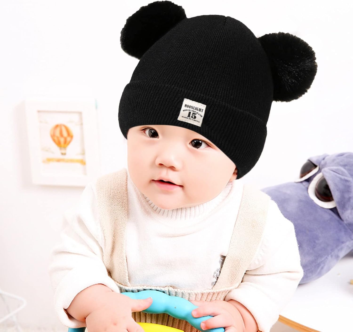 Winter Toddler Beanie Hats Set - Boys Girls