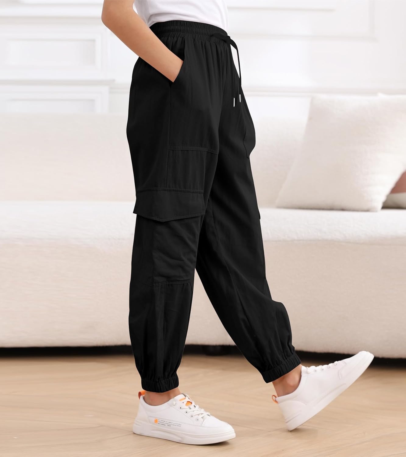 High-Quality Girls Cargo Joggers