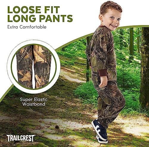 TrailCrest by Treel Toddler Cotton Camo T-Shirt and Pants Set
