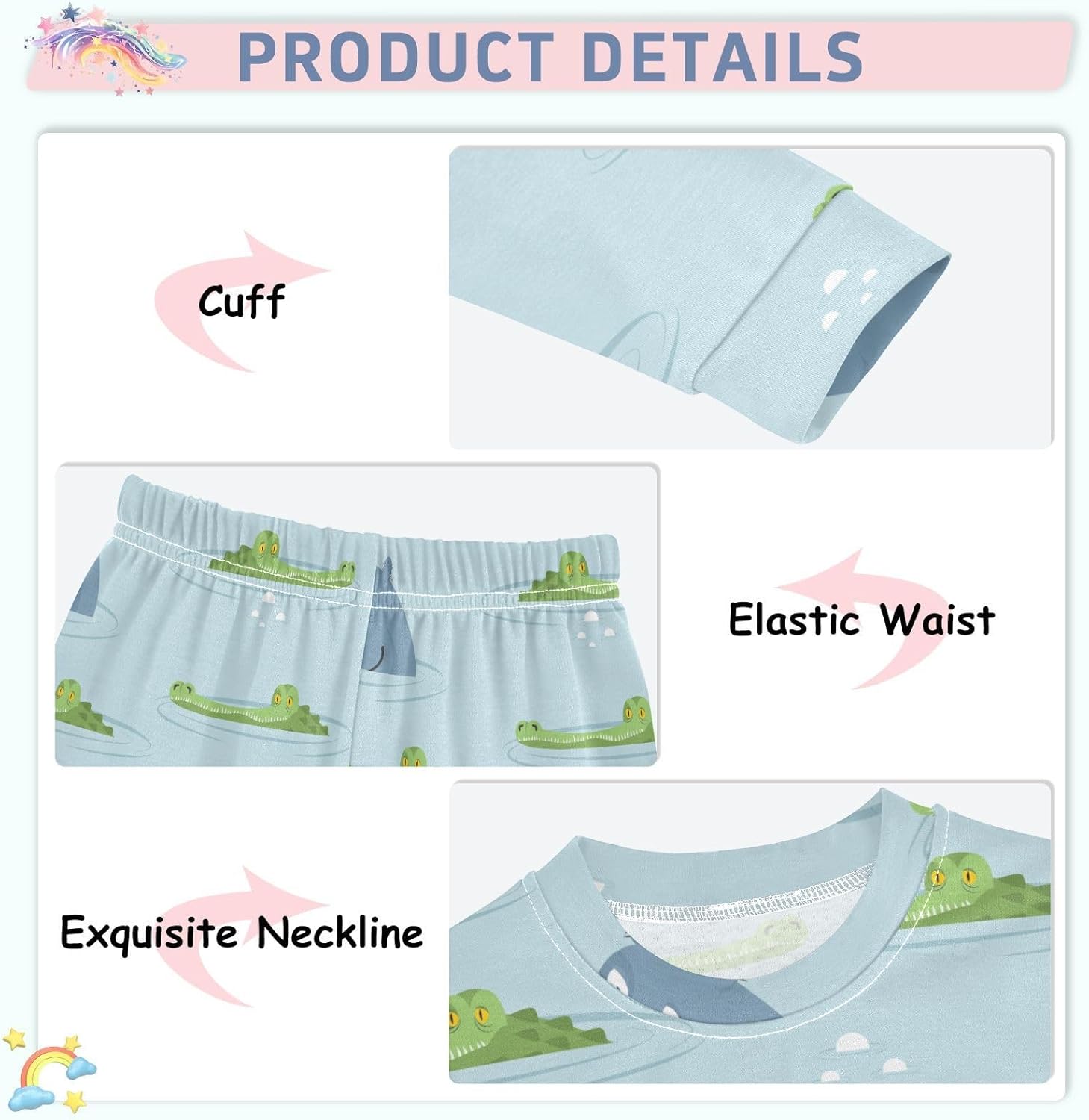 WIFIU Pajama Set Soft Comfortable and Cute for Kids