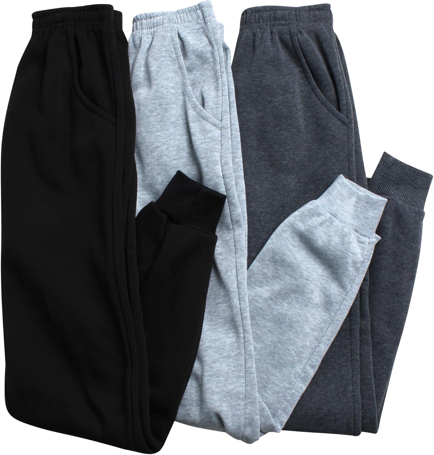 Coney Island Girls Sweatpants 3 Pack Soft Fleece Joggers