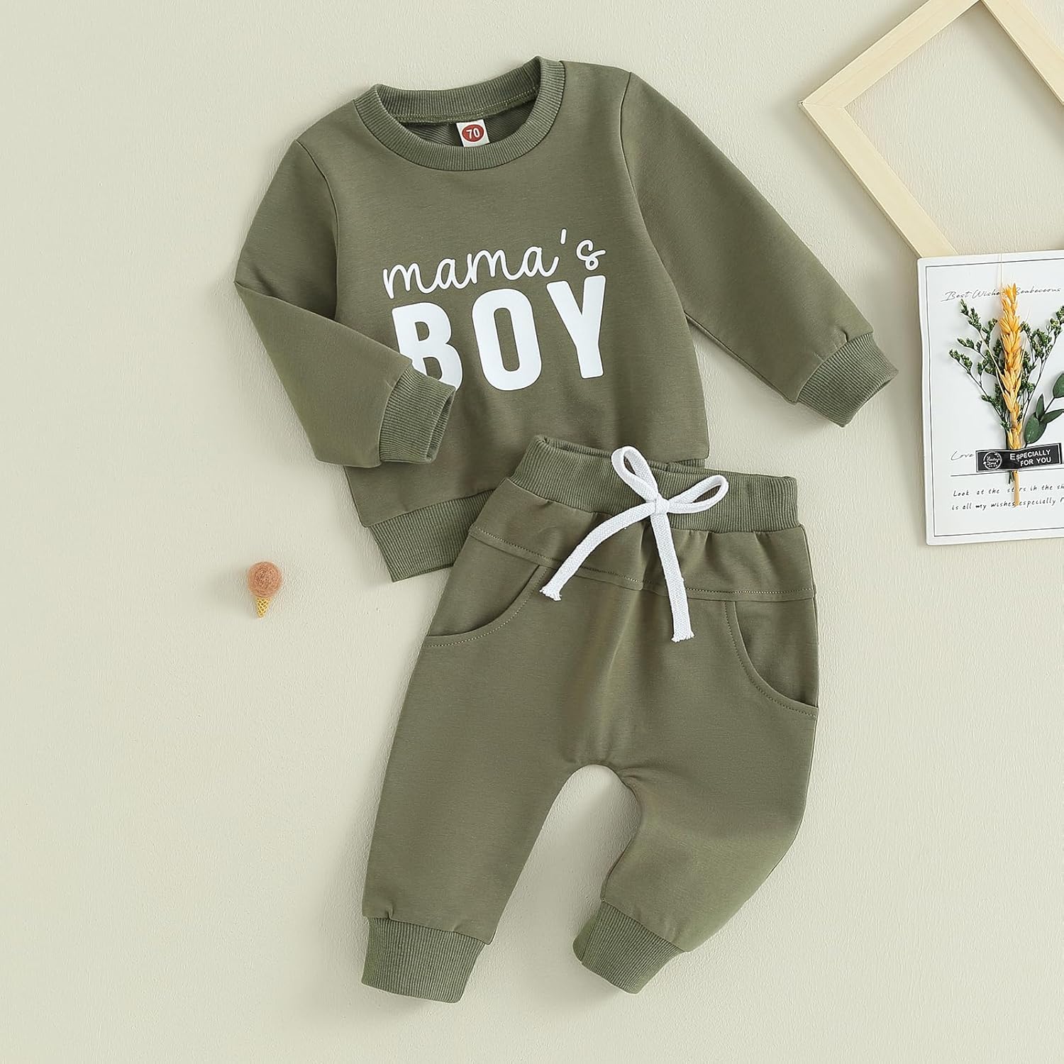 YINGISFITM Fall Baby Boy Outfit Set