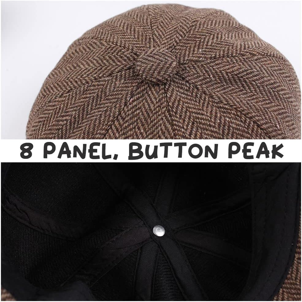 JANGANNSA Toddler Boys Newsboy Cap